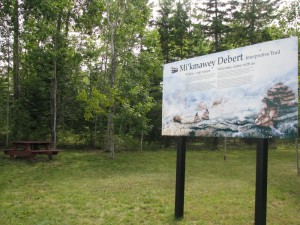 The Mi’kmawey Debert Interpretive Trail has allowed the project the first opportunity to tell our story in our own words, through five interpretive panels.