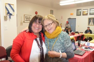 Member of the MDCC Elders’ Advisory Council, like Mary-Ellen Googoo here in Membertou First Nation with IRS coordinator Dorene Bernard, have been very generous with their time and energy for the Survivors Gatherings.